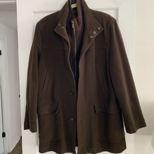 Men’s Wool Blend Winter Coat, Cole Haan, Size L